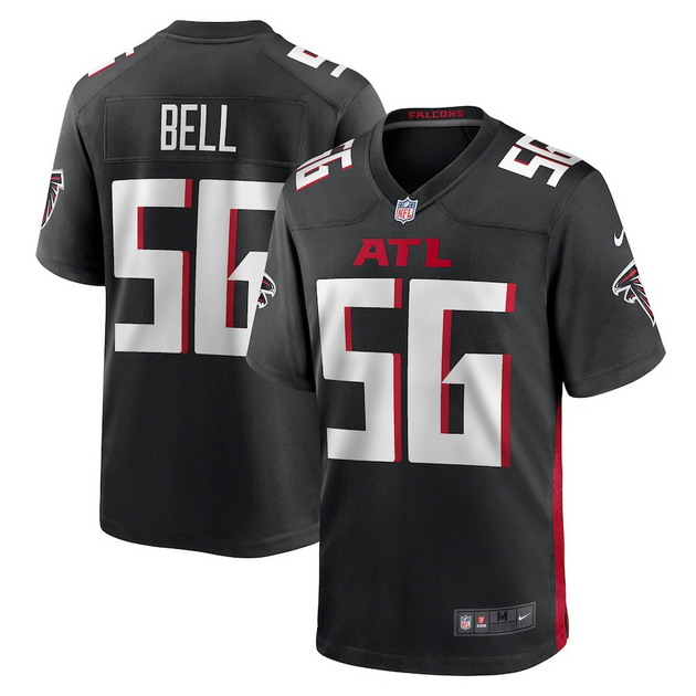 mens nike quinton bell black atlanta falcons game jersey